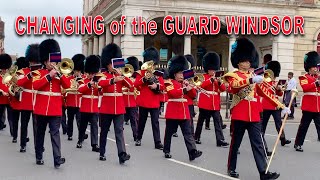 WINDSOR CASTLE GUARD Nijmegen Company Grenadier Guards with Band of the Irish Guards  3rd Sep 2022 [upl. by Ayt]