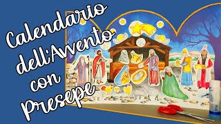 📅🌟👼🏼 CALENDARIO dellAVVENTO con PRESEPE 🐑🐂👑🎄 Tutorial con Disegni da Ritagliare e Incollare ✂⬇ [upl. by Assilem215]