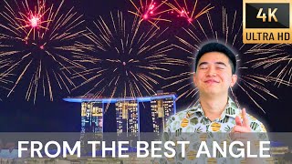 NDP Fireworks in Singapore  4K UHD [upl. by Ahsiekat249]