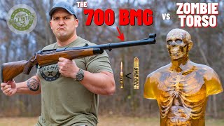 700 BMG Rifle vs Zombie Torso How Powerful Is 700 BMG [upl. by Emmey435]