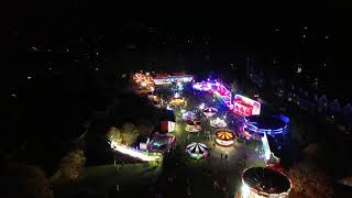 BRITISH AERIAL VIEWS  Liphook Carnival Fair Hampshire UK with music [upl. by Aicitan]