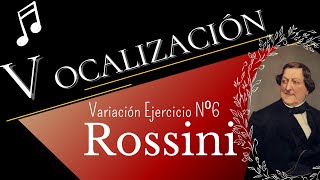 Vocalizacion Staccato  Gioachino Rossini  Variacion del ejercicio nº 6  Tenor Soprano Mezzo [upl. by Grimonia488]