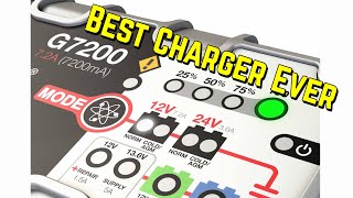 NOCO Genius G7200 Smart Battery Charger Reviews • 2 Thumbs Up • Bundys Garage [upl. by Eimyaj]