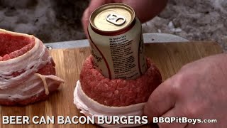 Beer Can Bacon Burger by the BBQ Pit Boys [upl. by Ramyaj]