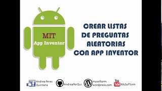 crear una aplicación que genere tests con preguntas aleatorias en app Inventor [upl. by Farnham]