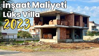 Müstakil Lüks Villa Maliyeti  Kaba İnşaat 2023 Maliyeti [upl. by Lonergan380]