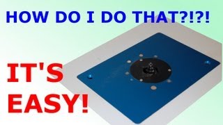 How To Install Router Plate In Table [upl. by Nyleuqcaj]