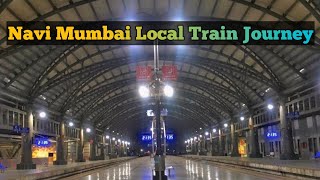 Navi Mumbai Local Train Journey  Airoli To Kharghar  Navi Mumbai Railway Station [upl. by Tamiko]