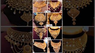 Gold Choker Necklace With Price And Weight Gold Necklace Designs necklacegold trending vlog 98 [upl. by Lesde293]