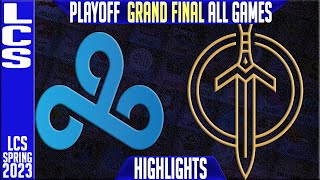 C9 vs GG Highlights ALL GAMES  LCS Spring 2023 Playoffs GRAND FINAL  Cloud9 vs Golden Guardians [upl. by Soirtimid]