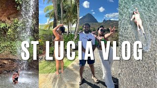 St Lucia Vlog SUGAR BEACH MUD BATH BURNA BOY  MORE [upl. by Ecinuahs]