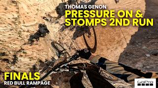 GoPro Thomas Genon Stomps 2nd Finals Run  FINALS Red Bull Rampage 2024 [upl. by Gninnahc]