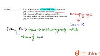 The addition of tetraethyl lead to petrol [upl. by Adnomal]