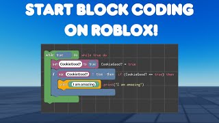 Roblox Tutorial  Start Block Coding On Roblox [upl. by Maletta]