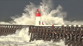 🚩TEMPÊTES CIRIÁN ET DOMINGOS  VAGUES GIGANTESQUES À CAPBRETON 🌊Alexrolland [upl. by Aihsekyw]