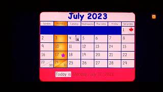 Starfall The quotJuly 17 2023quot Calender [upl. by Kallick]