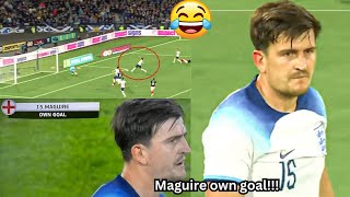 Oh no 😂 Harry Maguire own goal vs Scotland  England vs Scotland [upl. by Allrud]