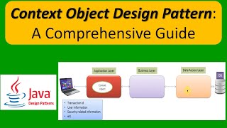 Context Object Design Pattern A Comprehensive Guide [upl. by Hujsak]