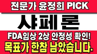 샤페론 주가전망 주주님들 필수시청 FDA임상2상 안정성 확인 목표가 한참 남았습니다 [upl. by Ilrahs]