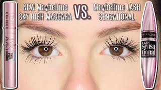 NEW MAYBELLINE LASH SENSATIONAL SKY HIGH MASCARA REVIEW AND WEAR TEST  BEST DRUGSTORE MASCARA 2020 [upl. by Rheims]