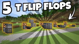 5 Different T Flip Flops In Minecraft Bedrock 119 Windows 10 PS5 PS4 Xbox MCPE Switch [upl. by Yila]