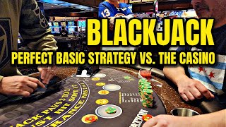 Blackjack  1000 VS Vegas Using Perfect Basic Strategy [upl. by Atinaujnas]