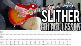 Velvet Revolver  Slither Guitar Lesson With Tabs [upl. by Gareth]