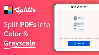 How to split PDF into Color amp Grayscale [upl. by Ramedlav966]