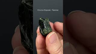 Deep Green Chrome Diopside Crystal from Shigar Valley Skardu Pakistan [upl. by Noimad]