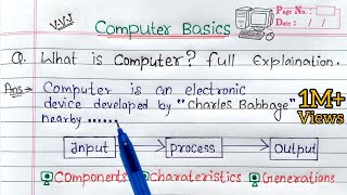 What is Computer full Explanation  Introduction to Computer in Hindi [upl. by Ynolem]