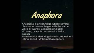 Anaphora  Figures of Speech or Figurative Language English phrases LearnEnglishEnglishGrammar [upl. by Ajiam887]