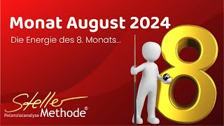 Monat August 2024  Macht amp Ohnmacht Geburtstagskinder und Urlaubstipps als Inhalte der Numerologie [upl. by Fuchs]