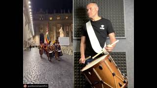 PONTIFICAL SWISS GUARD  MARCH ORDONNANCE [upl. by Aleik]