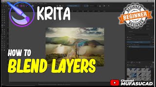 Krita How To Blend Layers [upl. by Mackie]