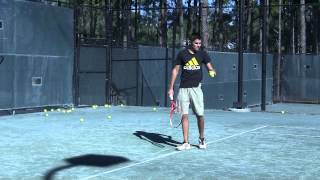 Todd Martin and Mark Kovacs Serve Tips Clip from Drills and Exercises to Improve Serve DVD [upl. by Hgierb]