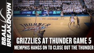 2013 NBA Playoffs Grizzlies at Thunder Game 5 [upl. by Cira]