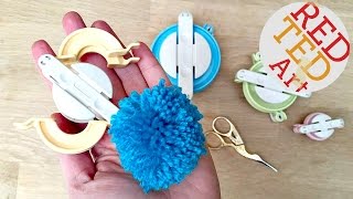 Clover Pom Pom Maker Tutorial  Easy Pom Pom DIY [upl. by Aelram]