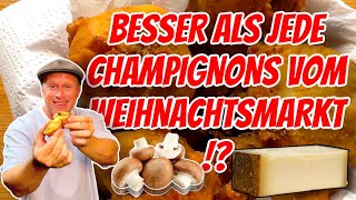 FRITTIERTE CHAMPIGNONS  Gefüllte mit Käse gebacken im Bierteig  Grill amp Chill  BBQ amp Lifestyle [upl. by Adnwahsar]