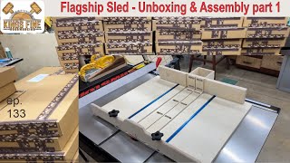 Unboxing and Assembly of the Flagship Table Saw Sled part 1 Main Sled [upl. by Lyrac]