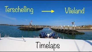 Magnifieke overtocht Terschelling Vlieland timelaps 346 [upl. by Ahsenal]