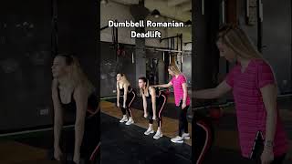 Dumbbell Romanian DeadliftRDL shorts ytshorts [upl. by Anerac]