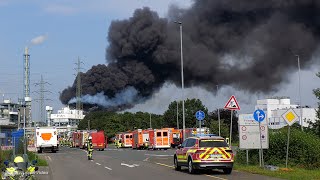 Schwere Explosion im CHEMPARK Leverkusen  Feuerwehren im Großeinsatz  27072021 [upl. by Ennybor]