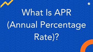 What Is APR Annual Percentage Rate [upl. by Harri936]