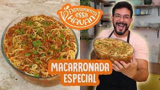 MACARRONADA DE CARNE MOÍDA ESPECIAL  FÁCIL RÁPIDA E DELICIOSA [upl. by Noned534]