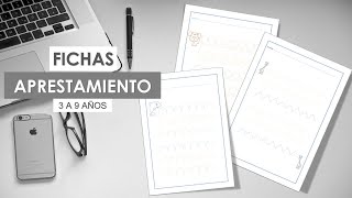 📝 COMO HACER 3 FICHAS DE APRESTAMIENTO  NIÑOS DE 3 A 9 AÑOS [upl. by Nalloh]