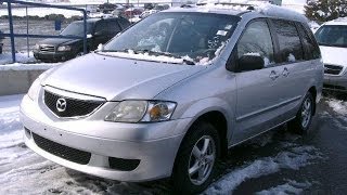 2003 Mazda MPV LX Start Up and Quick Tour [upl. by Ecirbaf]