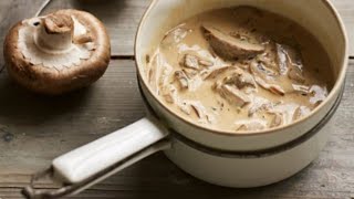 CREAMY MUSHROOM SAUCE FOR STEAK sauce [upl. by Aicilaanna129]