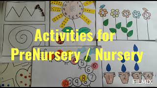 easy activity for kids Activities for preSchoolers Nursery activity Number activity for kids [upl. by Napoleon]