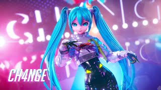 「4K 60 fps」CH4NGE feat Kafu dancer  Hatsune Miku  Giga  MikuMikuDance MMD MV [upl. by Suirauqram]