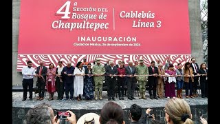 Inauguración del Cablebús ChapultepecSanta Fe con Presidente Andrés Manuel López Obrador [upl. by Ymmit]